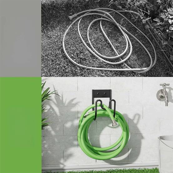 Support Tuyau Arrosage Rangement Jardin Crochet Murale Cintre Solide pour Tuyau Eau Extension Câble et Aspiration Robust DtopbuyAge - Image 5