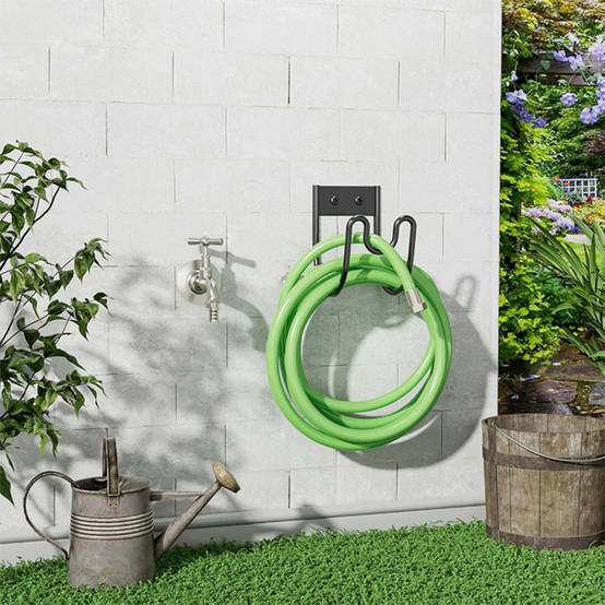 Support Tuyau Arrosage Rangement Jardin Crochet Murale Cintre Solide pour Tuyau Eau Extension Câble et Aspiration Robust DtopbuyAge - Image 4