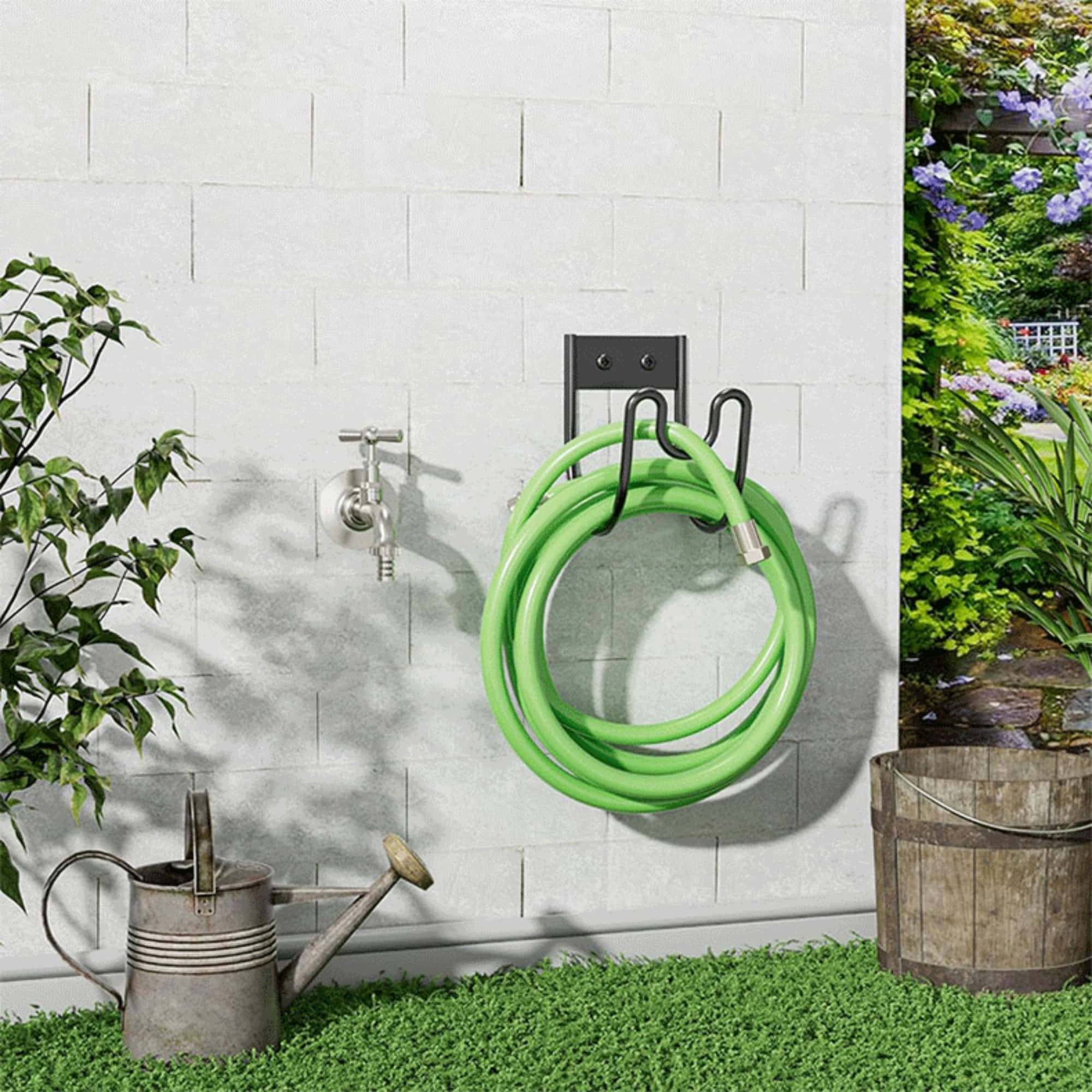 Support Tuyau Arrosage Rangement Jardin Crochet Murale Cintre Solide pour Tuyau Eau Extension Câble et Aspiration Robust DtopbuyAge - Image 4