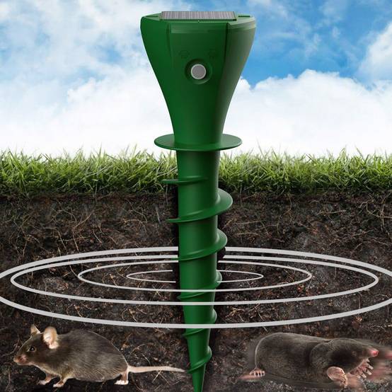 Lot de 2 Chasse Taupes Twist Solaires Installation Facile Vibrations Triple Séquence - Image 8