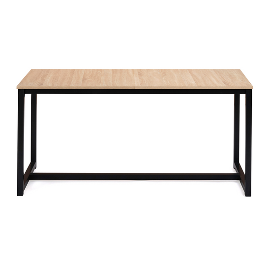 Table à manger extensible rectangle DETROIT 6-10 personnes design industriel 160-200 cm - Image 3