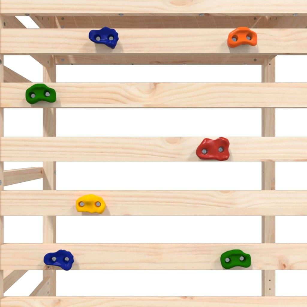 Helloshop26 - Aire de jeux d'extérieur balançoires toboggan portiques robuste jeux jardin 316 x 257 x 264 cm bois de pin massif - Image 6