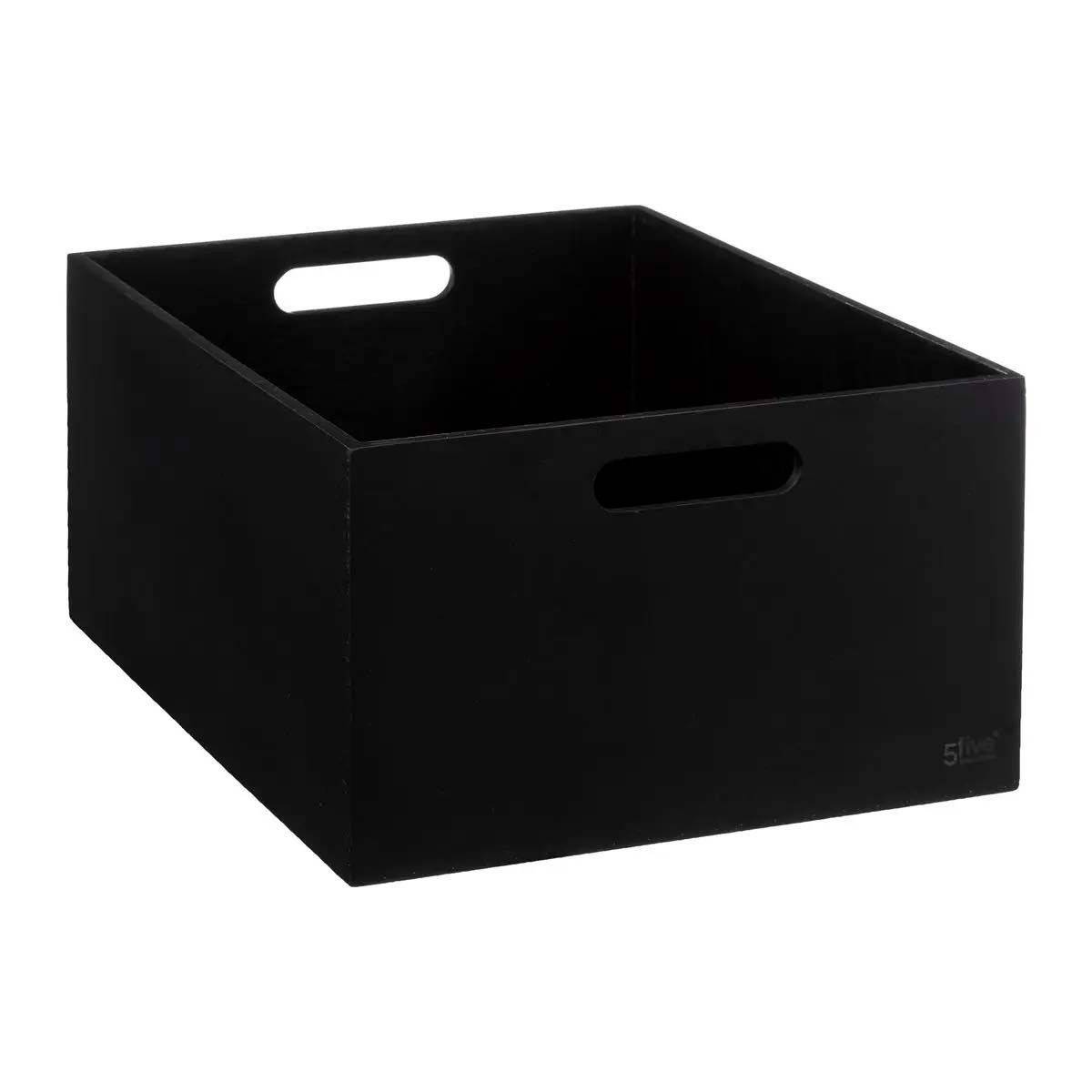 Ensemble de 3 boîtes avec couvercle en bambou BAVA - Noir - Five Simply Smart - Image 5