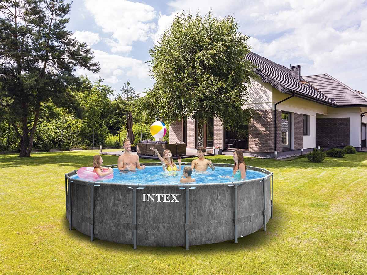Kit piscine tubulaire Intex Baltik ronde 4,57 x 1,22 m + 6 cartouches de filtration - Image 9