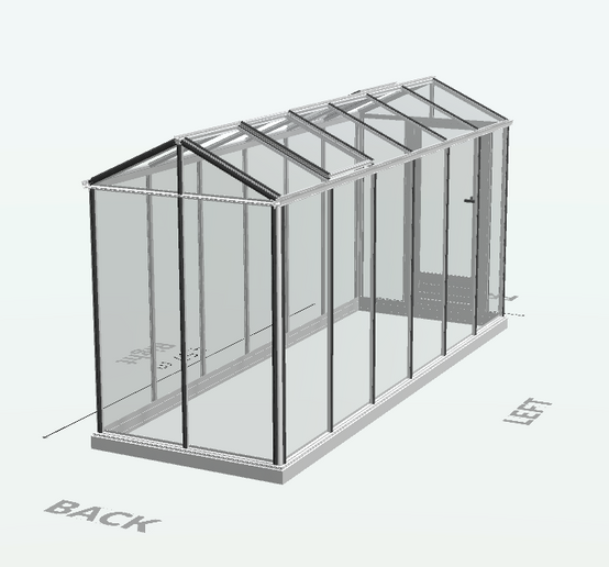 6m² - Serre en verre trempé - Euro Micro - Aluminium - 6m² - ALUMINIUM - L'atelier Des Serres - Image 6