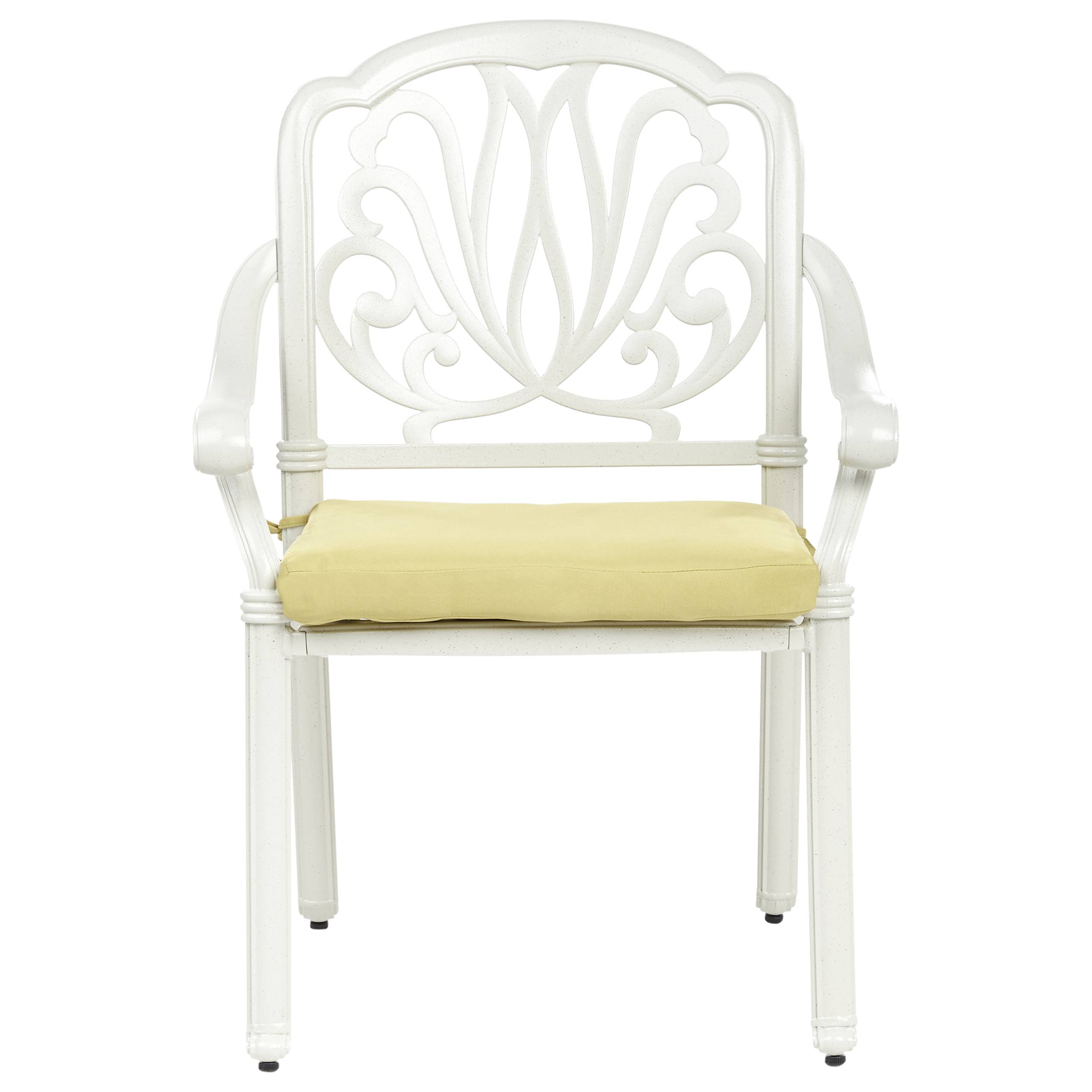 Beliani - Chaise de jardin Aluminium Blanc cassé ANCONA - Beliani - Image 5