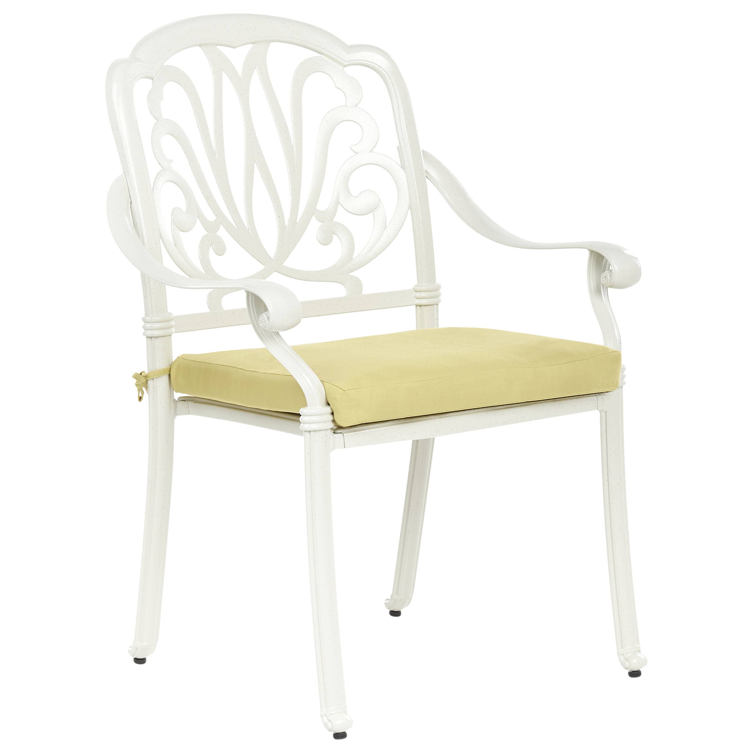 Beliani - Chaise de jardin Aluminium Blanc cassé ANCONA - Beliani - Image 4