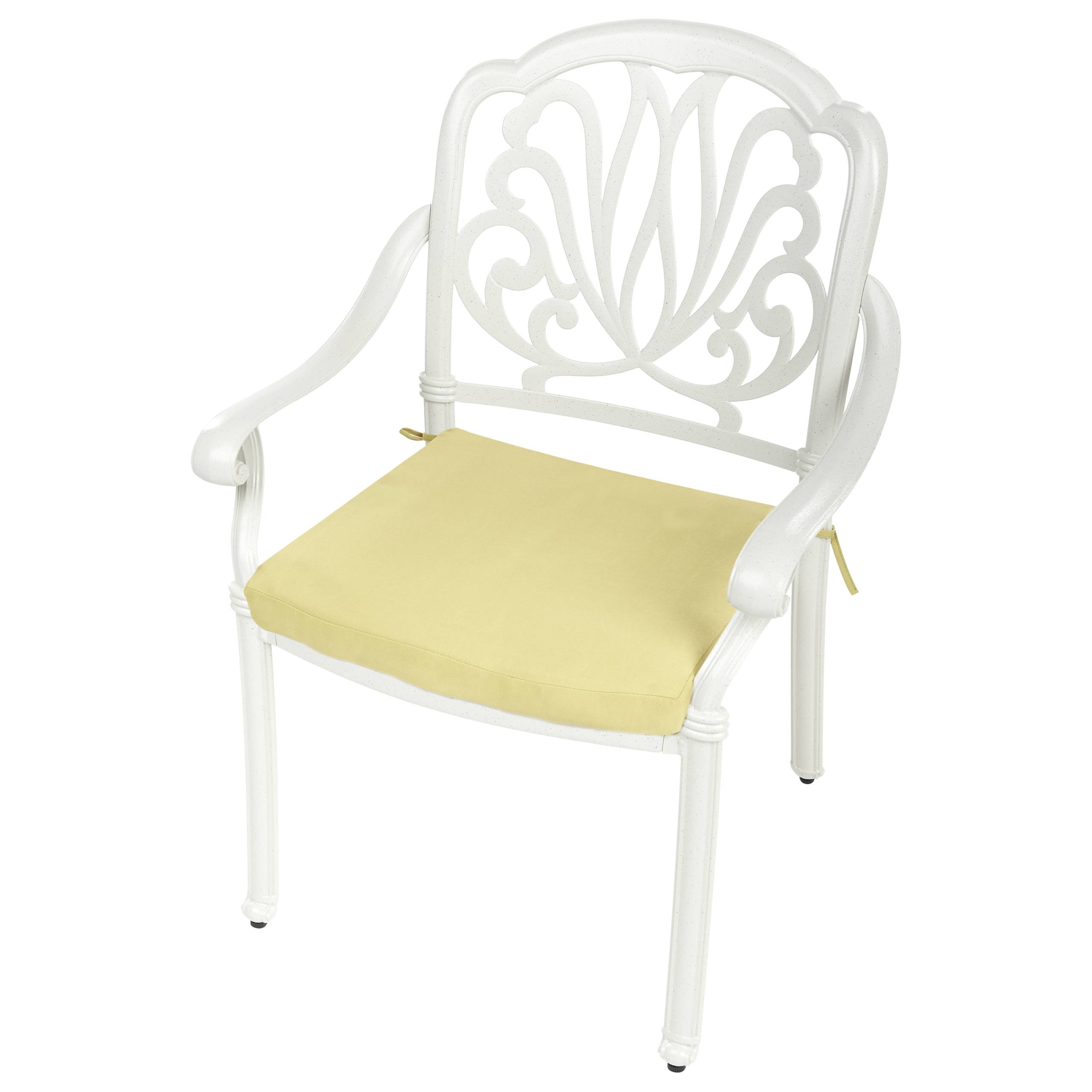 Beliani - Chaise de jardin Aluminium Blanc cassé ANCONA - Beliani - Image 7