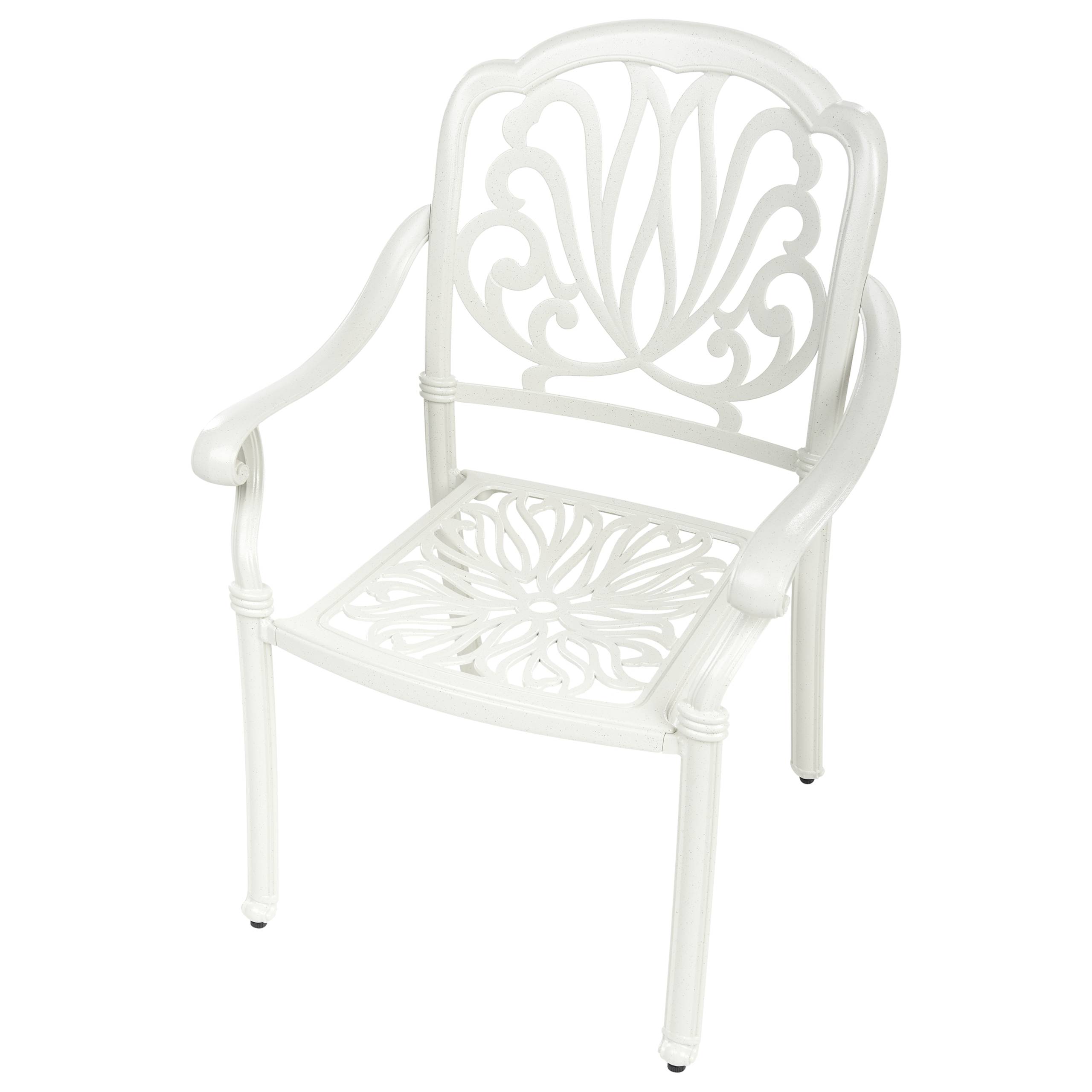 Beliani - Chaise de jardin Aluminium Blanc cassé ANCONA - Beliani - Image 8