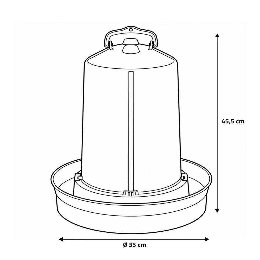 Autre - Abreuvoir base profonde pour volailles 12 litres - Image 3