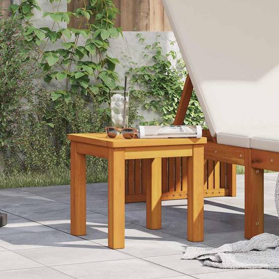 Table d'appoint bois d'acacia massif huile naturelle 35 x 35 x 34 cm - PANGIVO - Image 1