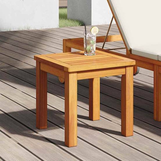 Table d'appoint bois d'acacia massif huile naturelle 35 x 35 x 34 cm - PANGIVO - Image 3