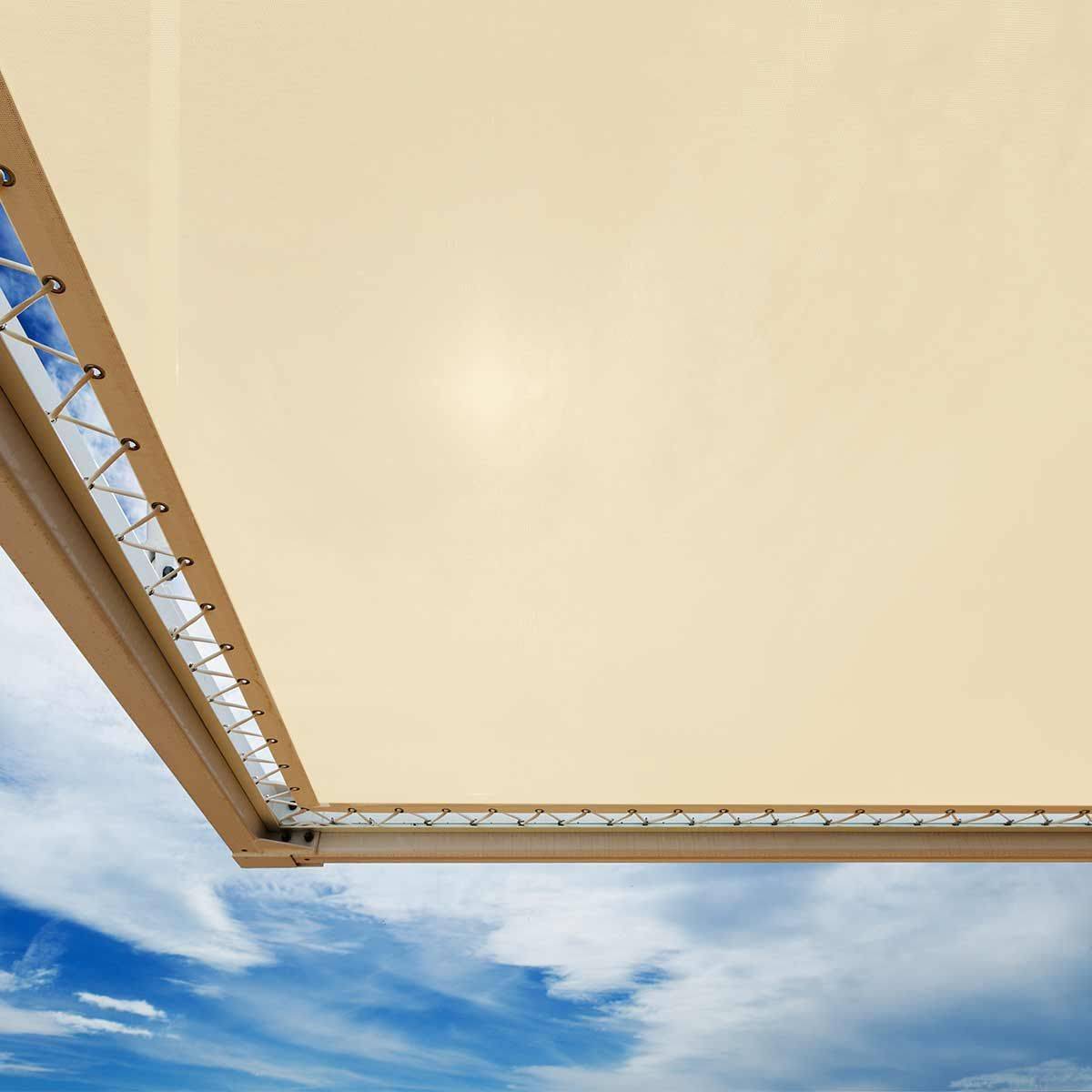 Bâche pour Carport Ivoire 4x5 m XP640CP - Garantie 10 ans - Toile PVC étanche pour abri de voiture - Made in France TECPLAST - Image 7