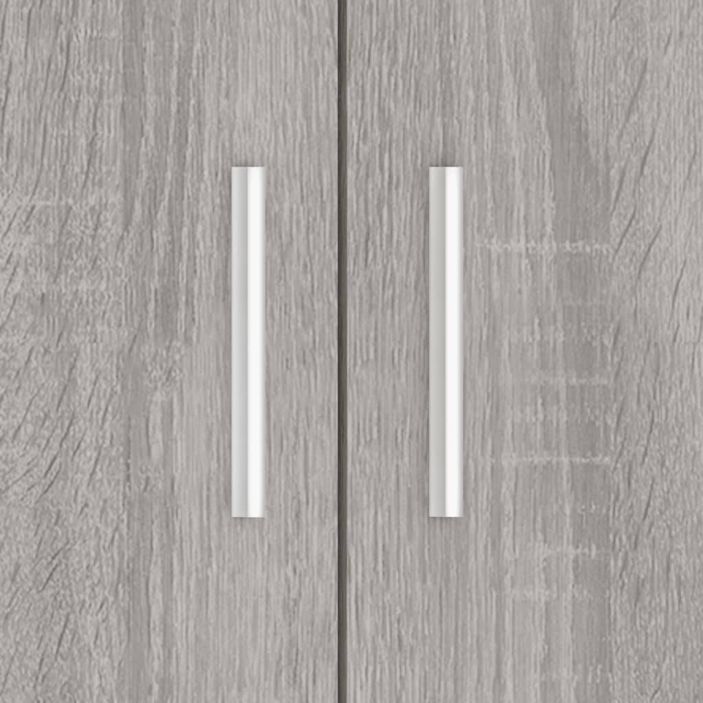 Meuble pour Aquarium Bois d'Ingénierie avec Portes de Rangement 81x36x73 cm Gris Sonoma - ComfortXL Outdoor Living - Image 9