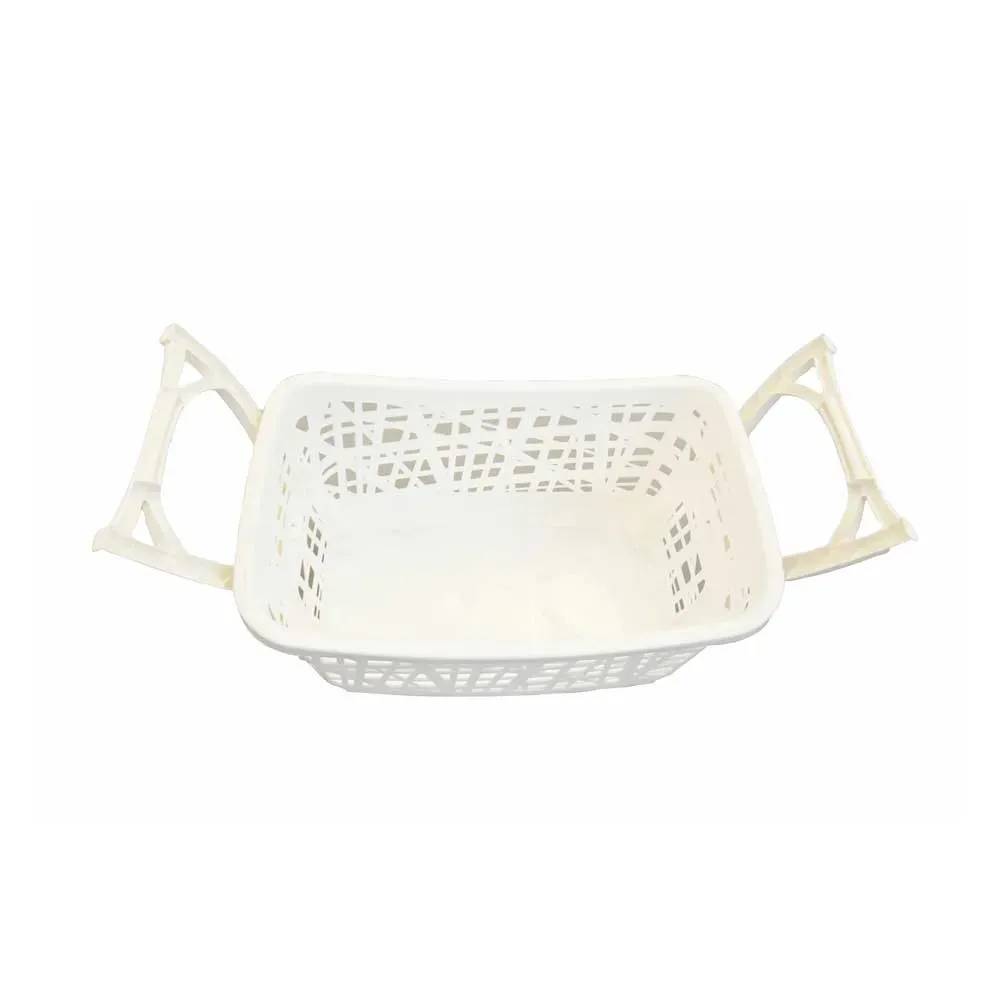 Rantry Panier à linge d'angle en bambou blanc 60 L, décor de meubles à linge sale de rangement, grand panier à linge