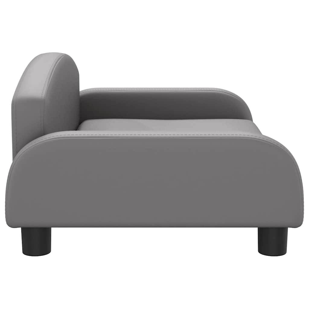 PANGIVO - Canapé pour chien similicuir gris 70 x 45 x 30 cm - PANGIVO - Image 4