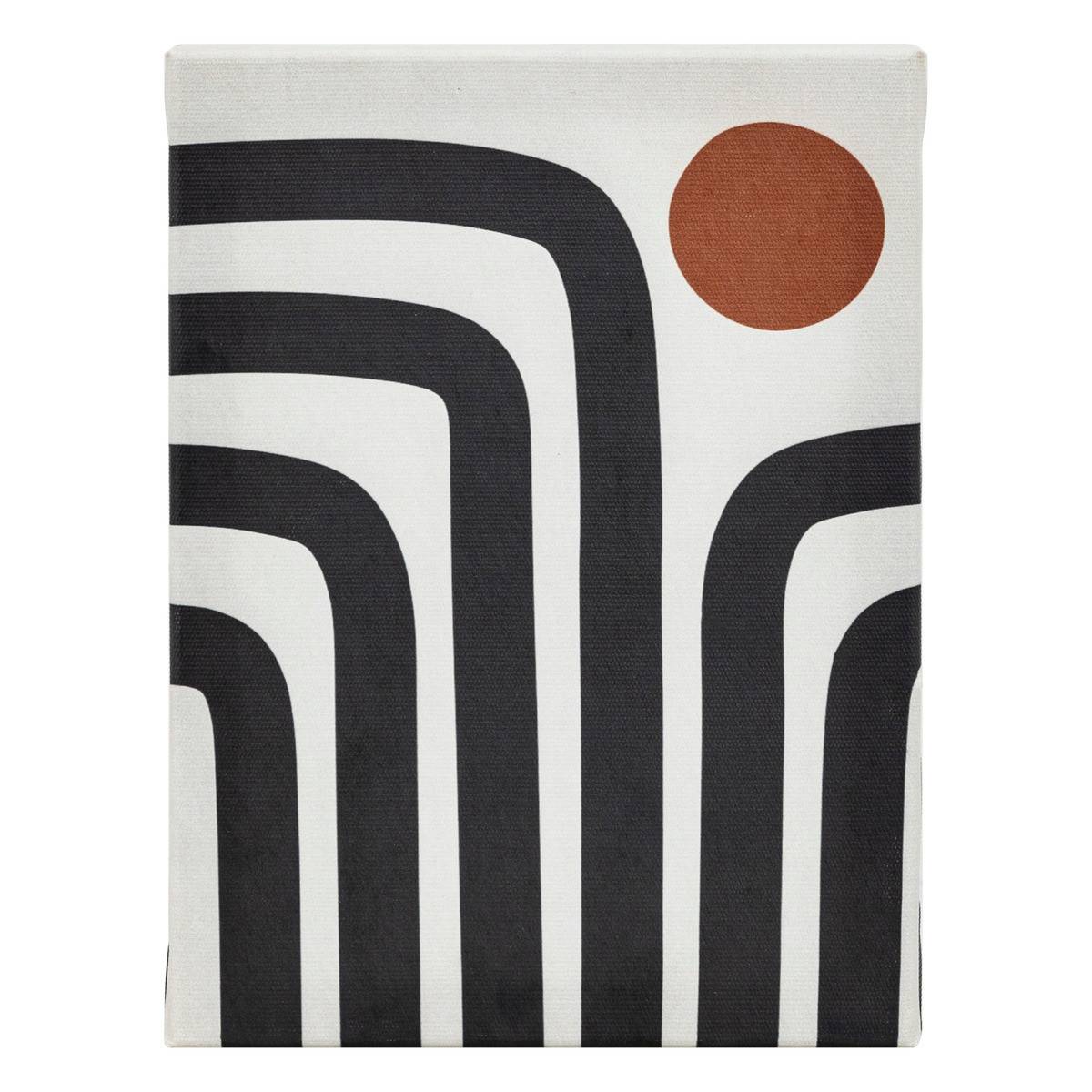 Lot de 5 Toiles imprimées nuance Noir et Blanc - Image 5