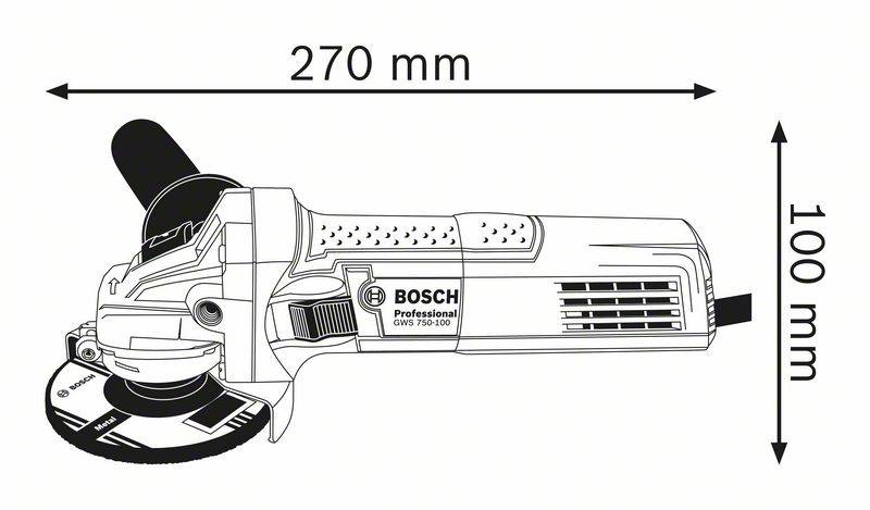 Bosch - Meuleuse angulaire BOSCH GWS 750 125 mm - 060139400B - Image 2