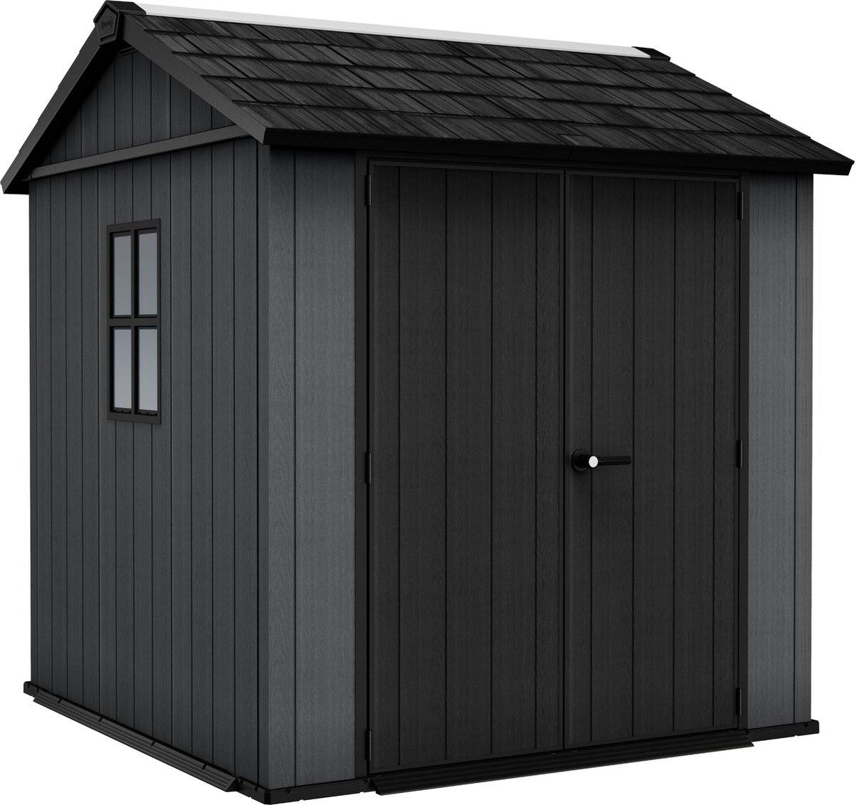 Keter - Abri de jardin Newton Plus 775 - 4,4 m² - Gris Aspect bois - KETER - Image 1