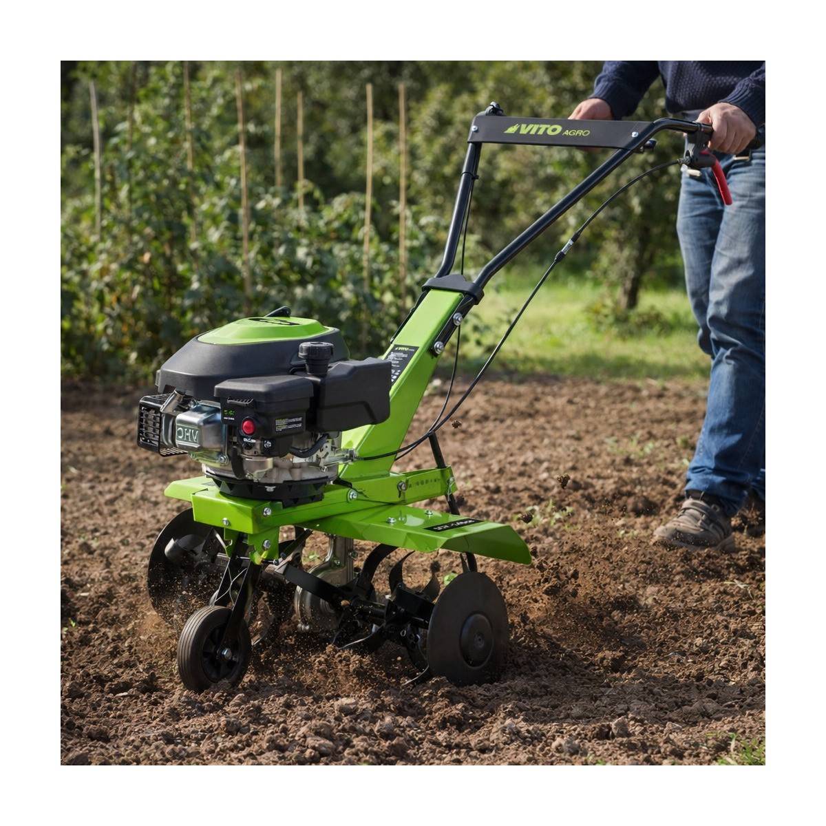 Motobineuse thermique 5CV 149Cm3 Largeur de Travail 630mm Fraise Ø260mm - Motoculteur à Essence 4T Labourer Jardin Potager VITO - Image 6