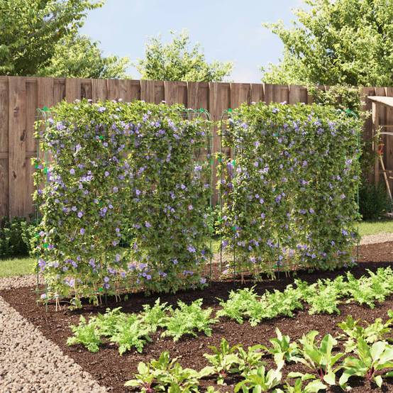 Lot de 2 Treillis Jardin Forme U en Acier Robuste pour Plantes Grimpantes et Potager Vert – ComfortXL Outdoor Living - Image 3