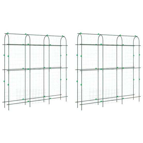 Lot de 2 Treillis Jardin Forme U en Acier Robuste pour Plantes Grimpantes et Potager Vert – ComfortXL Outdoor Living - Image 2