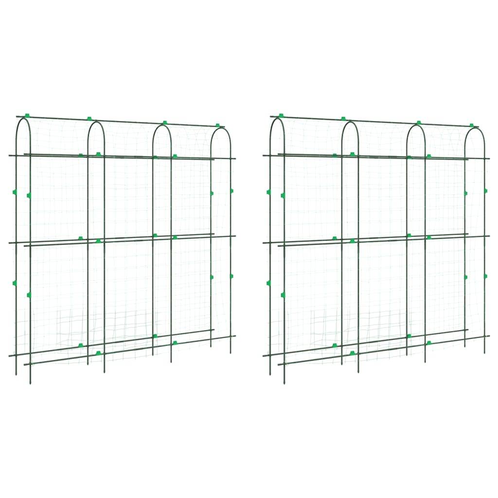 Lot de 2 Treillis Jardin Forme U en Acier Robuste pour Plantes Grimpantes et Potager Vert – ComfortXL Outdoor Living - Image 2
