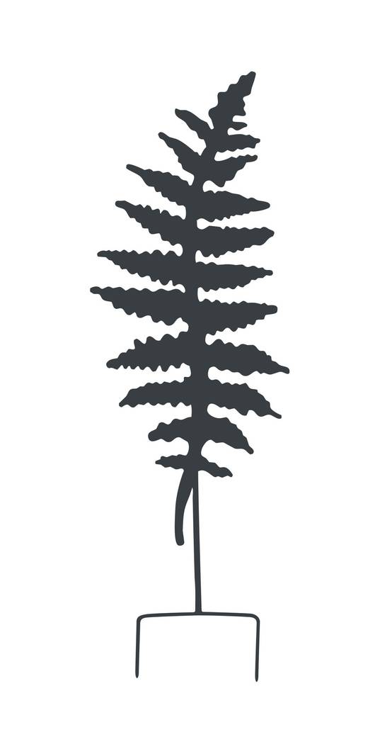Louis Moulin - Déco en métal à planter Fougère - 25x70 cm - anthracite Louis Moulin - Image 1