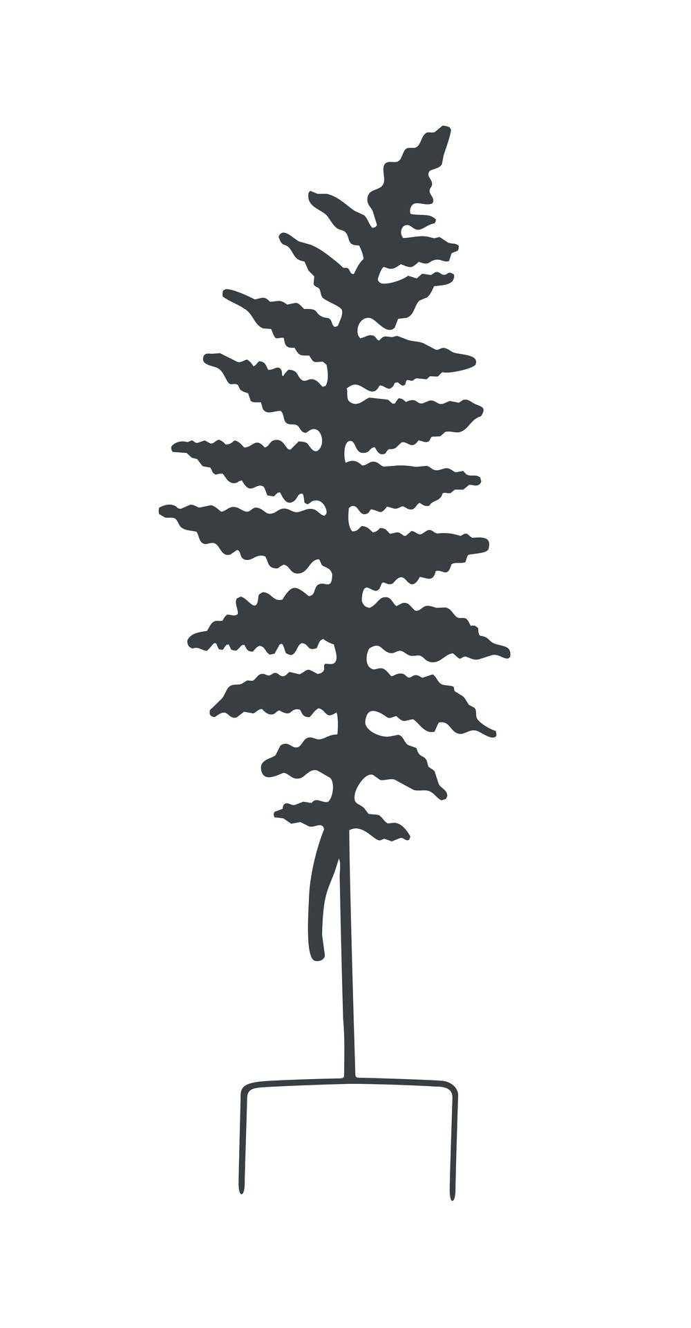 Louis Moulin - Déco en métal à planter Fougère - 25x70 cm - anthracite Louis Moulin