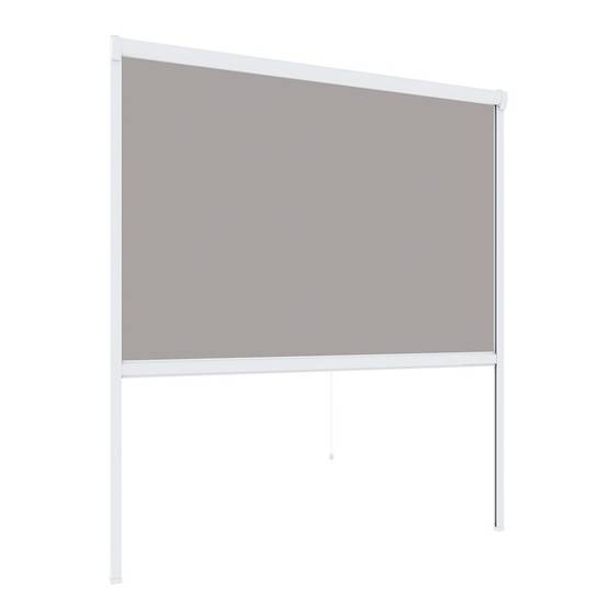 Sans Marque - Store moustiquaire enroulable 130x160 cm PVC Blanc