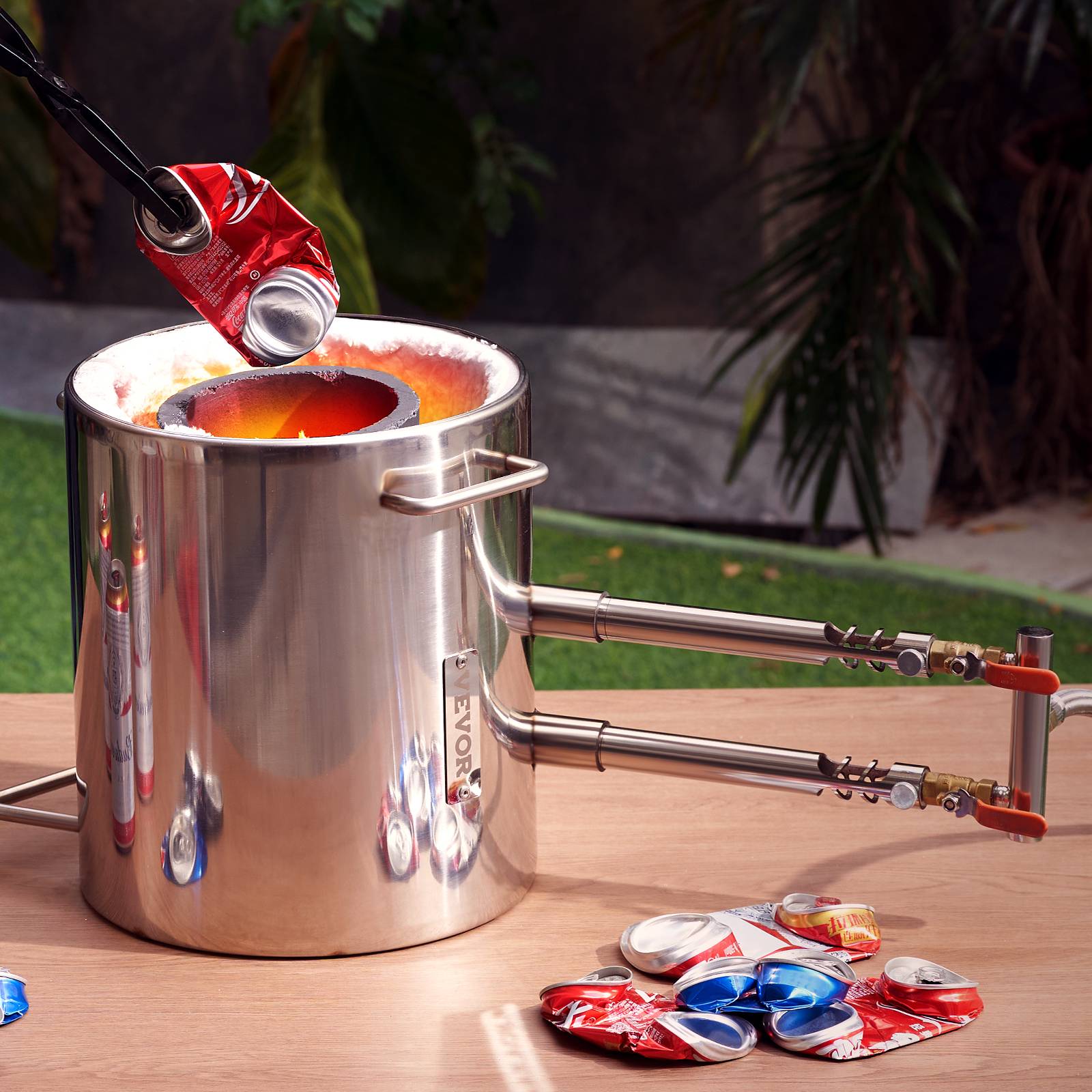 Vevor - VEVOR Four de Fusion Four à Propane Fonderie Creuset Capacité 12 kg 2 Brûleurs - Image 8