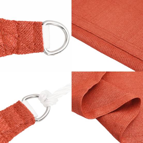 Voile d'ombrage PEHD Terre cuite 2 x 2 m - PANGIVO - Image 6