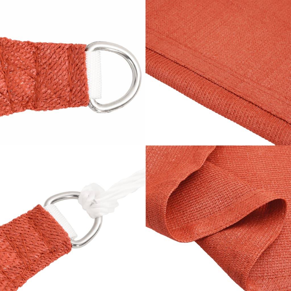 Voile d'ombrage PEHD Terre cuite 2 x 2 m - PANGIVO - Image 6