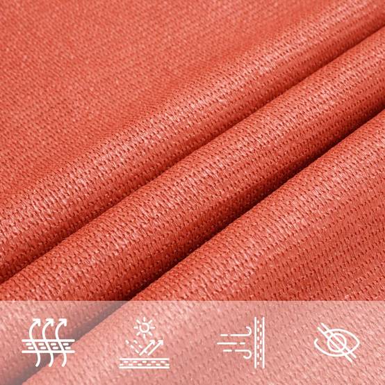 Voile d'ombrage PEHD Terre cuite 2 x 2 m - PANGIVO - Image 7