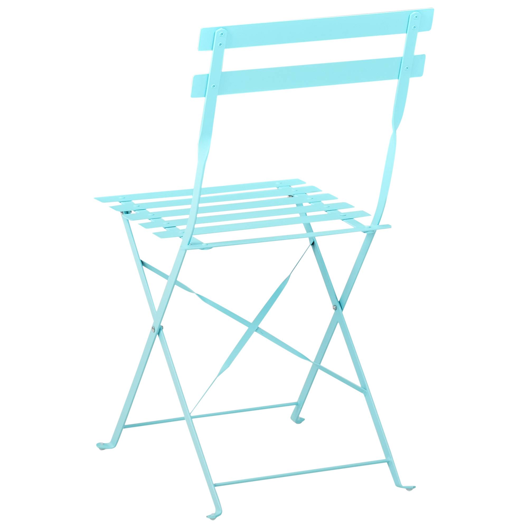 Beliani - Set de bistrot, 2 Personnes Acier Bleu clair FIORI - 60x60x72- Beliani - Image 6