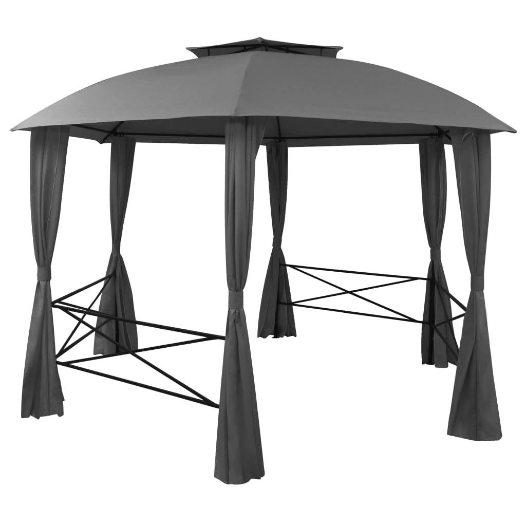 Prolenta Premium - Pergola polyester anthracite 360 x 312 x 265 cm - Prolenta premium p3171.8 - Image 1