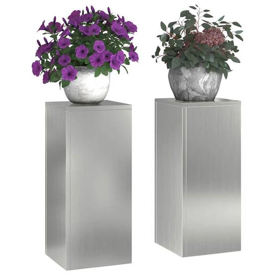 Support plante Prolenta Argent 24 X 24 X 55 cm - P95042A - Image 3
