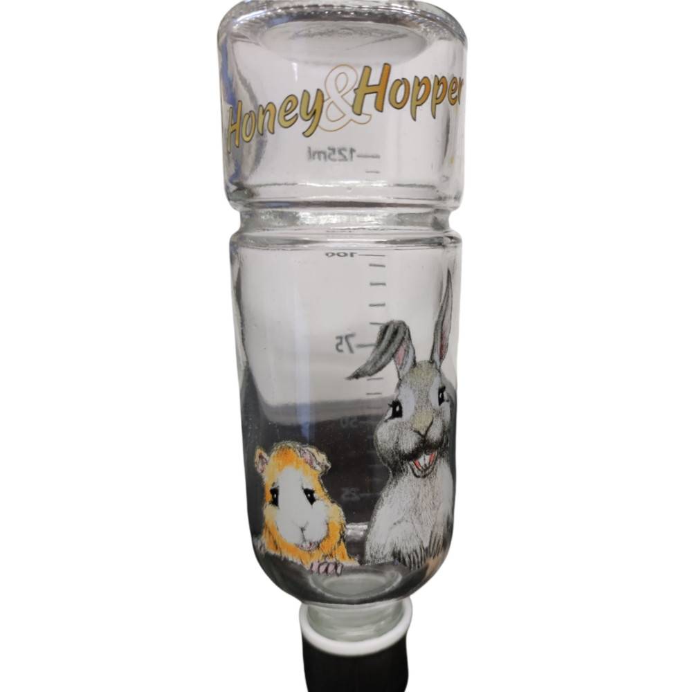 Biberon en verre, Honey & Hopper, 125 ml, pour rongeurs. - Image 4