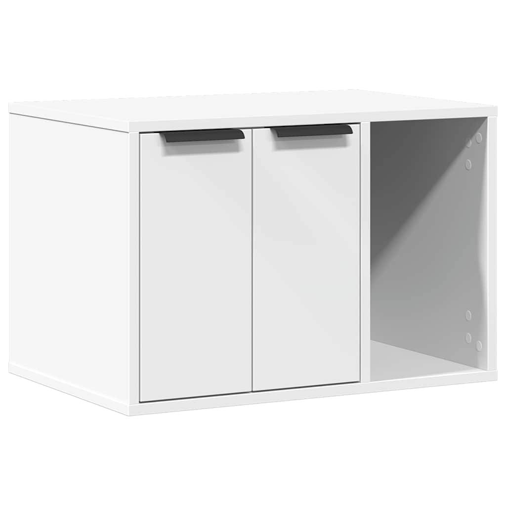 Vidaxl - Meuble de bac à litière pour chat blanc bois d'ingénierie vidaXL 857724 - Image 2