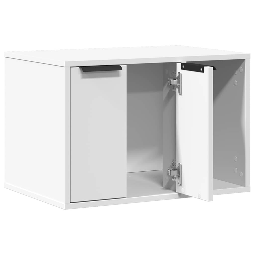 Vidaxl - Meuble de bac à litière pour chat blanc bois d'ingénierie vidaXL 857724 - Image 5