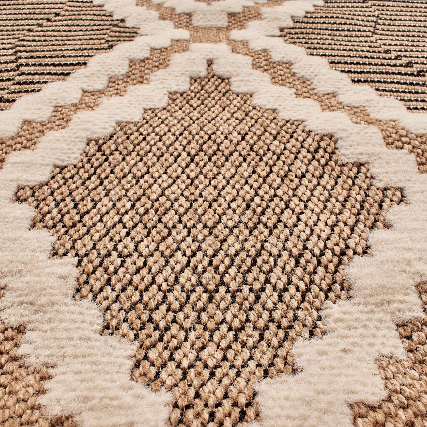 Autre - Tapis intérieur et extérieur en polypropylène marron 120x170cm - Image 2