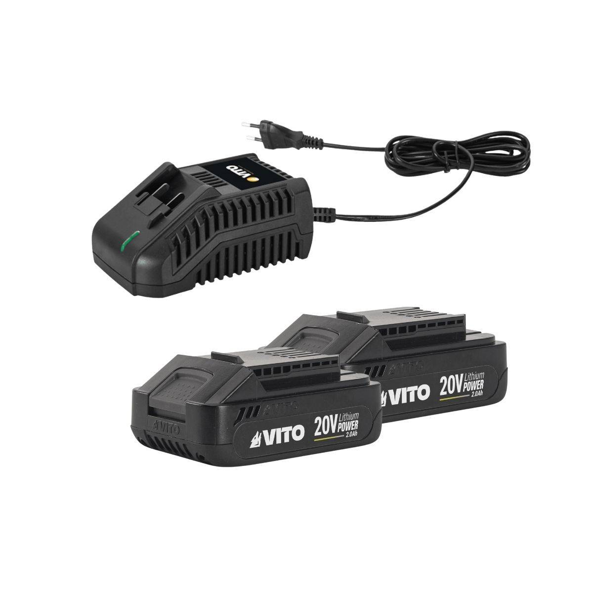 Vito - Taille Haies sans fil 20V Lame 51Cm + 2 Batteries lithium 2.0Ah + Chargeur Rapide VITO - Image 3