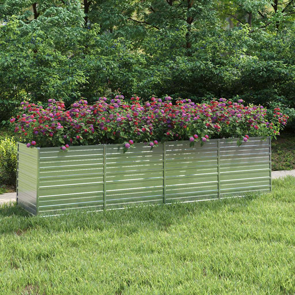 Prolenta Premium - Jardinière acier argent 320 x 80 x 77 cm - Prolenta premium p356.6 - Image 2