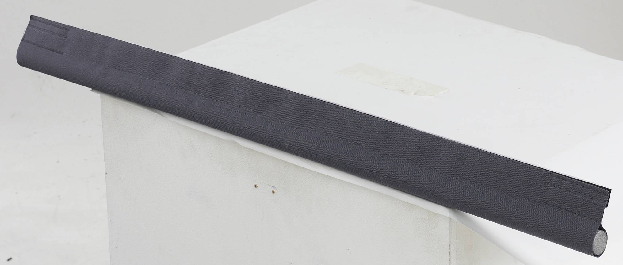 Bas de porte adhésif en mousse + tissus ELLEN, gris anthracite, 100 cm - Image 3