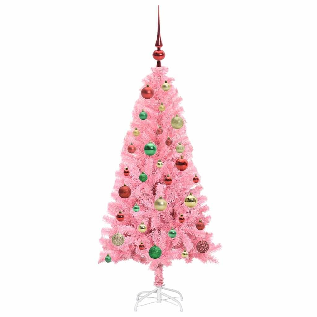 ComfortXL - Petit Sapin de Noël Original Rose 120 cm, Artificiel et Lumineux avec Décorations – ComfortXL Outdoor Living - Image 6