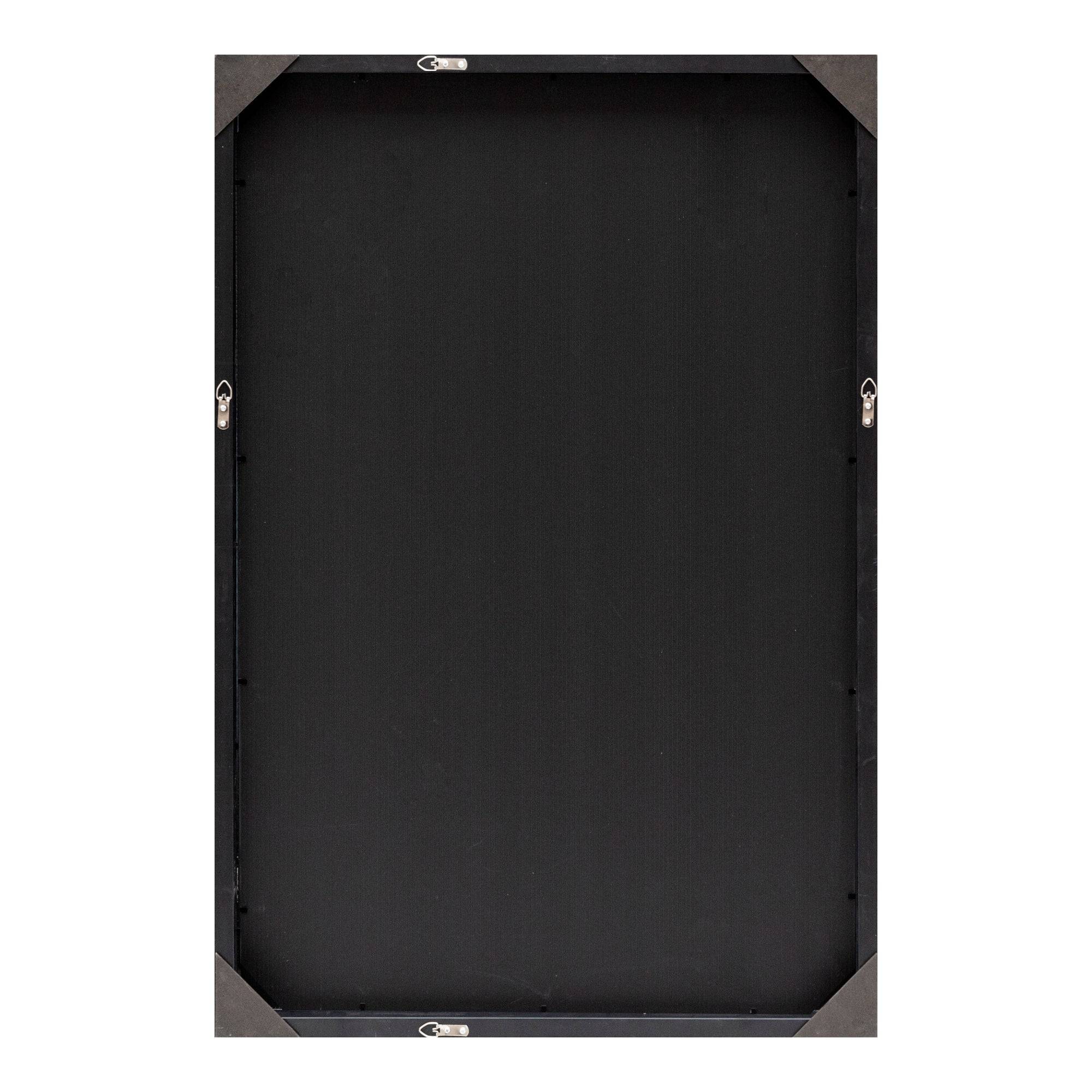 Miroir mural rectangulaire 92 x 62 cm doré - Image 4
