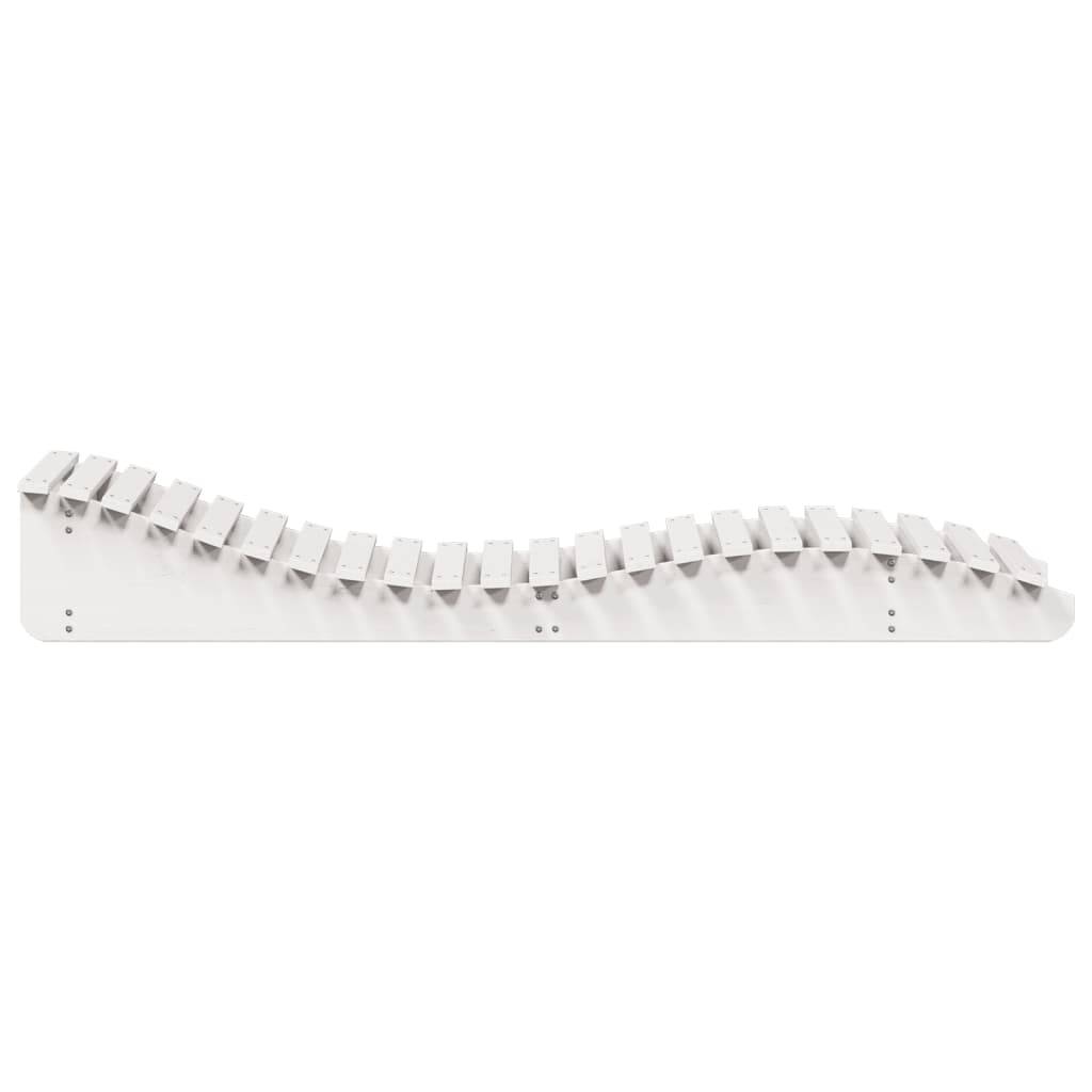 Maison Chic - Bain de soleil - Transat - Chaise longue blanc 205x70x31,5 cm bois massif de pin - MEUBLE PRO - Image 5