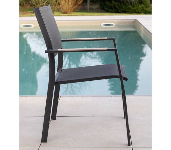 Ensemble table et chaises de jardin 8 places COLERON - Image 4