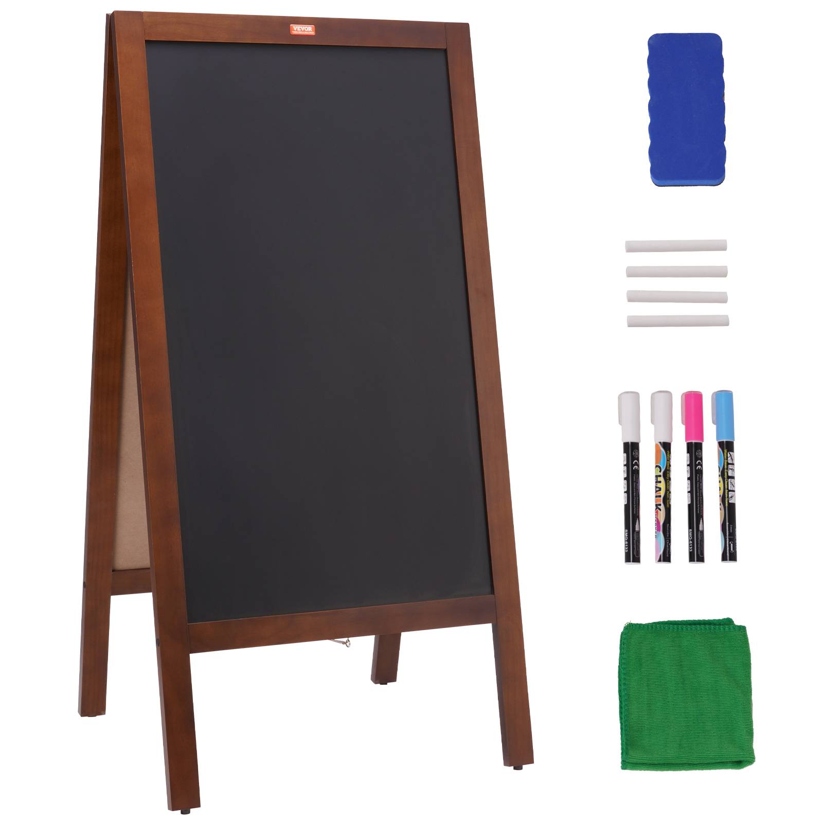 VEVOR Chevalet stop trottoir 102x51 cm, tableau magnétique. Pliable.