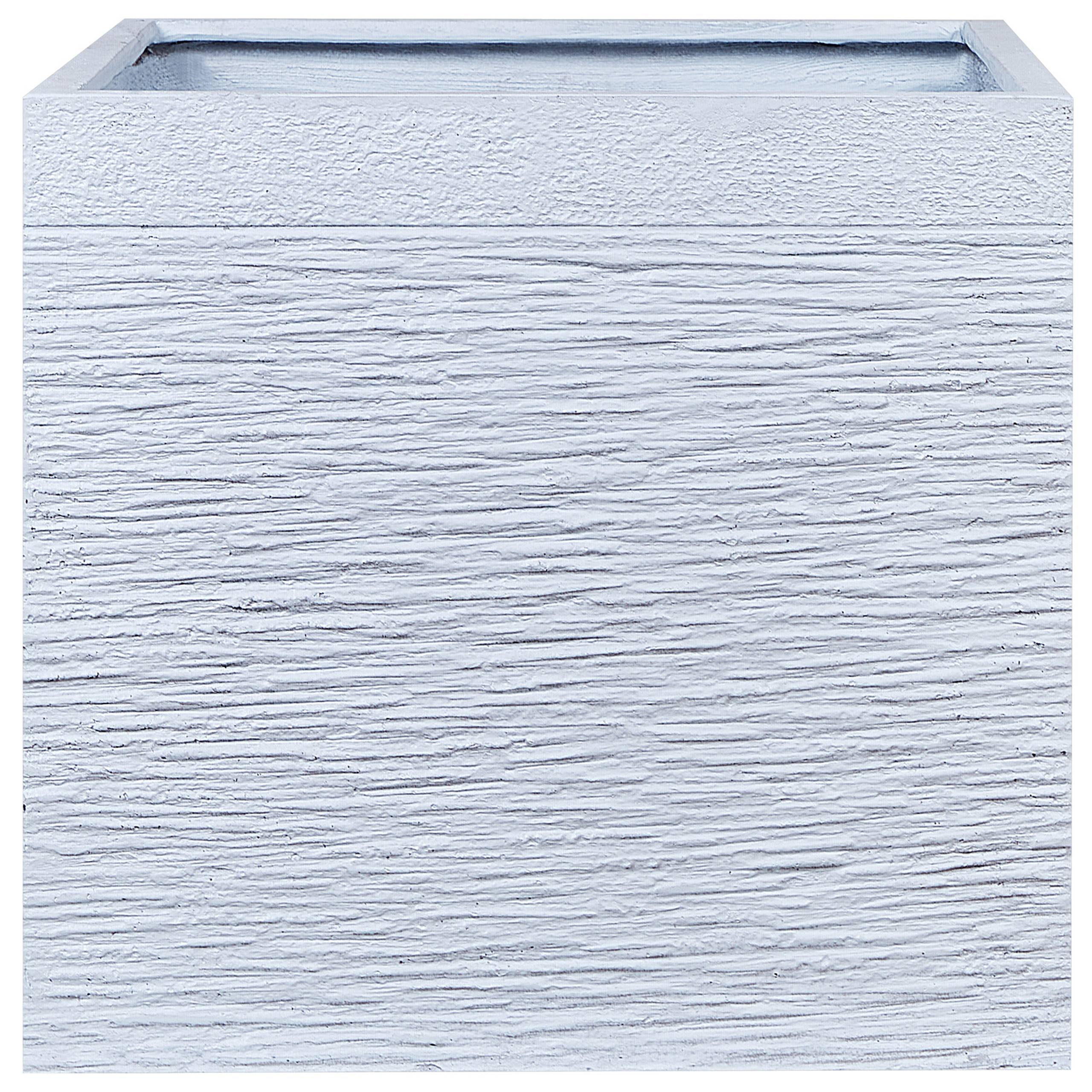 Beliani - Cache-pot d'extérieur Oxyde de magnésium Blanc PAROS - 50x50x46- Beliani - Image 2